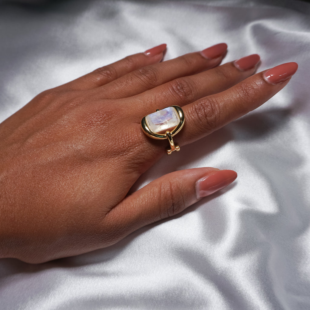 Greta Louise Moonstone Ring