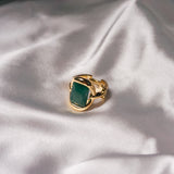 Sardinia Green Agate Ring