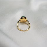 Greta Louise Green Agate Ring